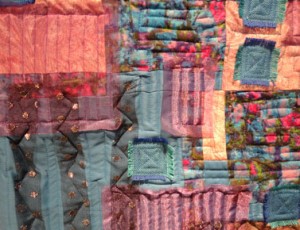 Close up showing more of the quilting